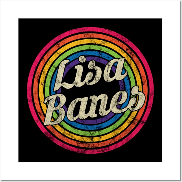 Lisa Banes - Retro Rainbow Faded-Style Wall Art by MaydenArt